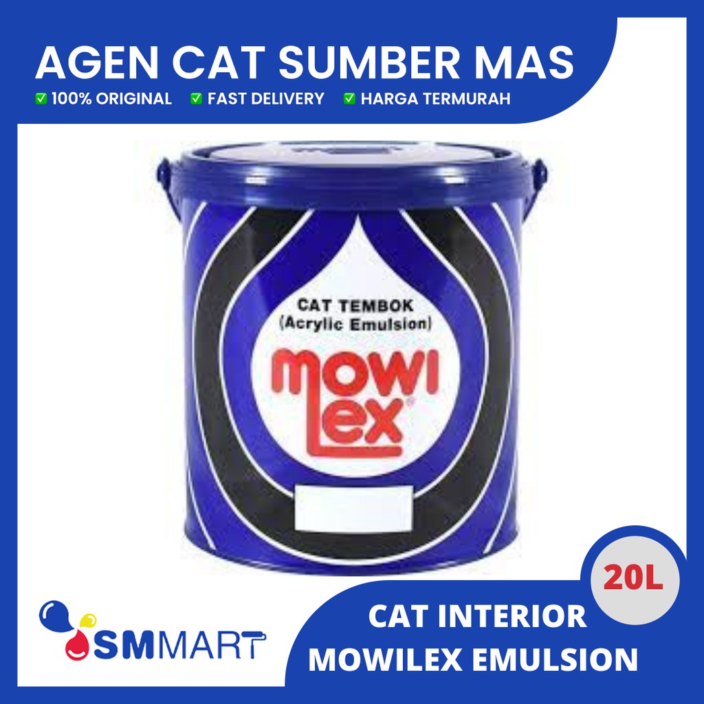 MOWILEX ACRYLIC EMULSION WARNA PASTEL PAIL / 20L