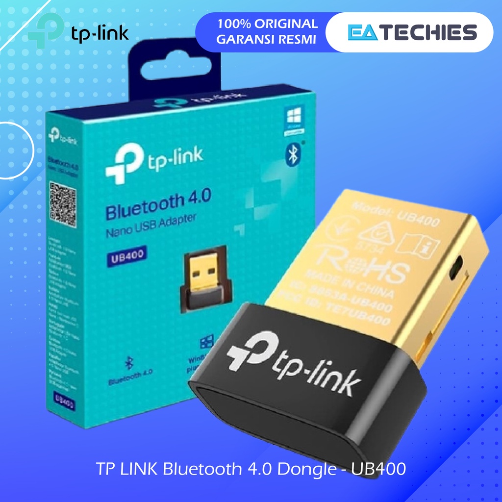 TP-LINK UB400 Bluetooth Dongle 4.0 USB Adapter / TPLINK TP LINK BT V4.0 Versi 4 Blututh Blutut