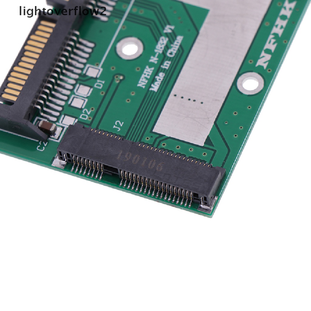 (Light2) Modul Adapter Konverter Msata Ssd Ke Sata 6.0gps 2.5