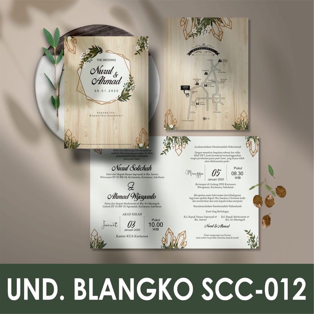 UNDANGAN PERNIKAHAN SCC-012 FREE DIGITAL VIDEO DAN BUKU TAMU