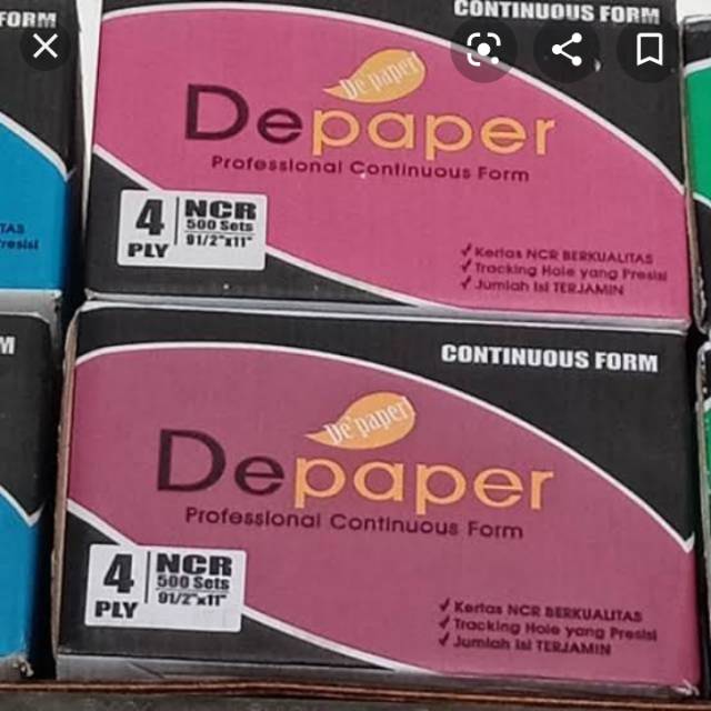 

Depaper continuous form uk 9,5*11 4ply