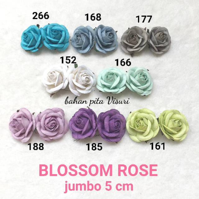 Paper Flower Blossom Rose Jumbo 5 cm Seri B