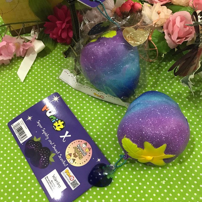 Squishy Licensed Puni Maru Exclusive Galaxy Strawberry Original