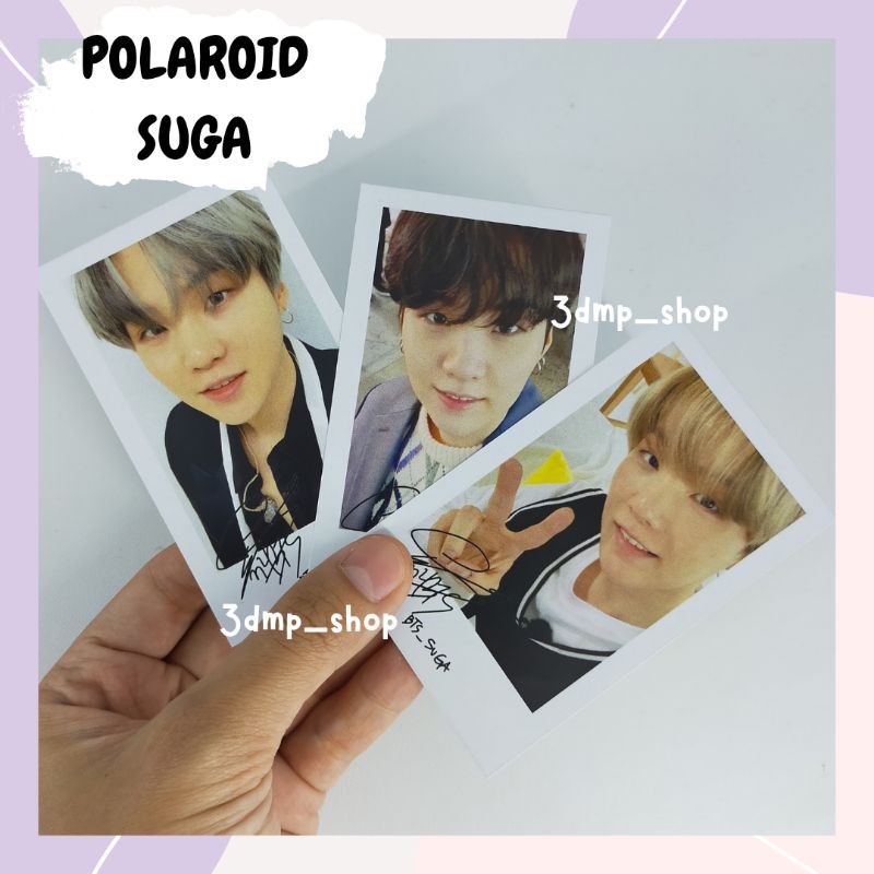[10 lembar] polaroid suga bts