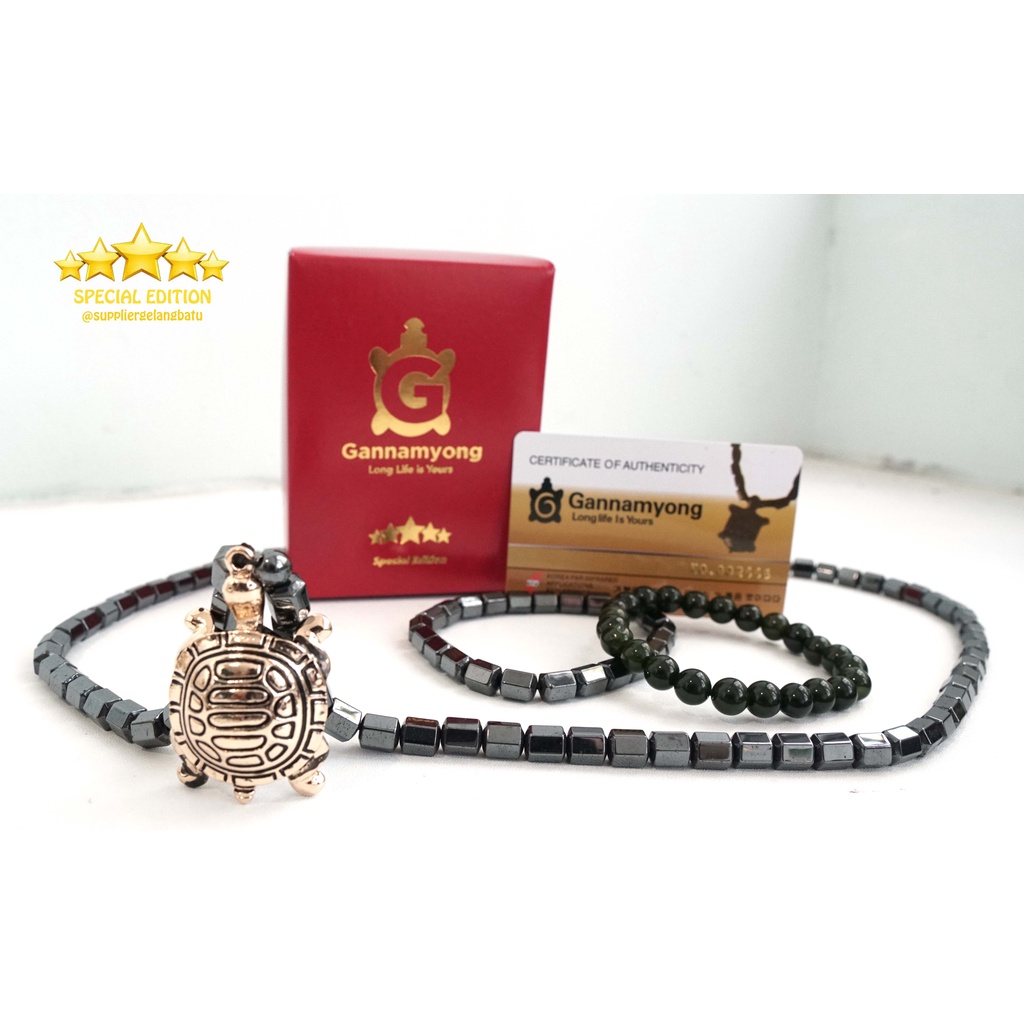 BLACK JADE GANNAMYONG SPECIAL KURA PARDALIS GOLD BERSERTIFIKAT KTP