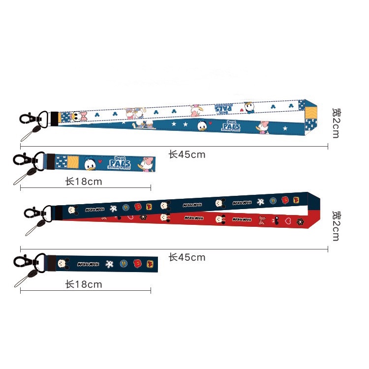 Liontin lanyard kartun ponsel leher menggantung menggantung tali panjang tali sepatu anti-lost line