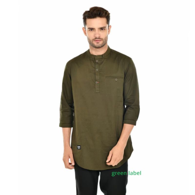 KURTA ARMY ALARIC  /BAJU KOKO /QURTA  DEWASA