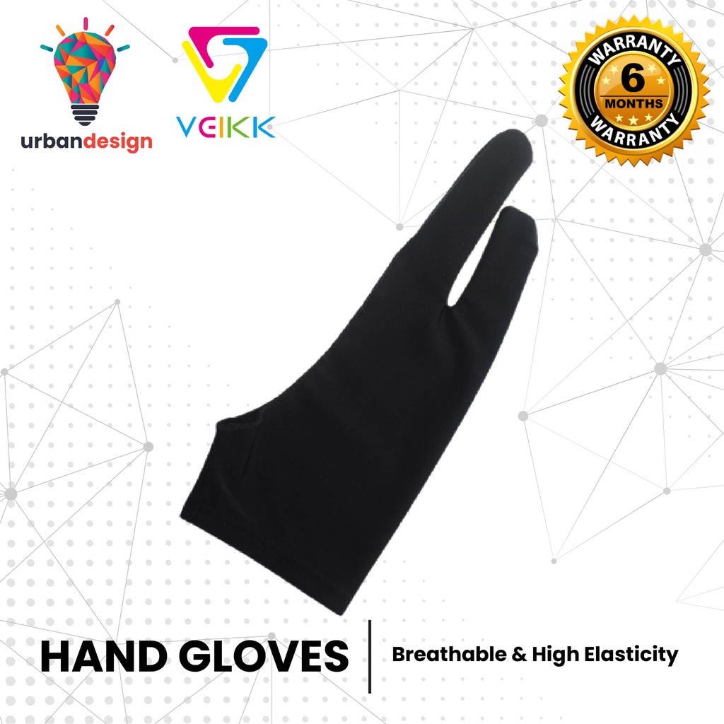 GLOVE Artist Drawing 2 finger digital tablet writing gloves Huion Veik