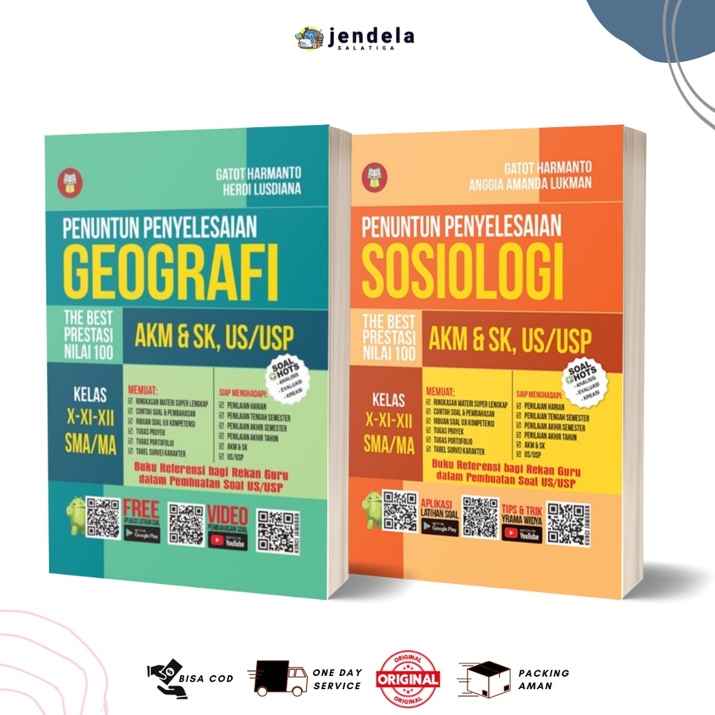 Penuntun Penyelesaian AKM Sosiologi AKM Geografi SMA AKM & SK , US/USP - Yrama WIdya