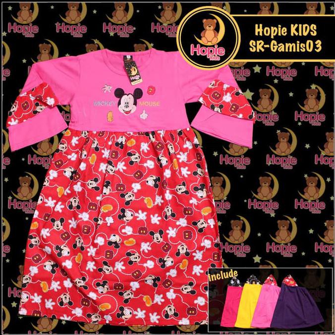 KUALITAS BAGUS GAMIS ANAK CANTIK 'MICKEY MOUSE" (GROSIR) FREE ONGKIR..