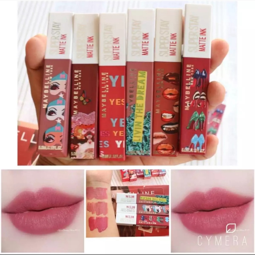 PROMO Paket Maybelline (Fit me foundotion maybelline, Lipstik maybelline,Pensil alis maybelline, Maskara magnum, eyeliner maybelline)-COD