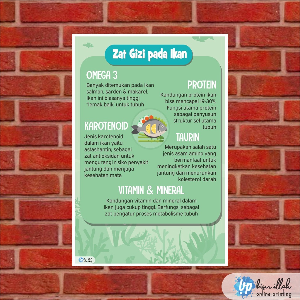 

Poster Kesehatan Zat Gizi Pada Ikan