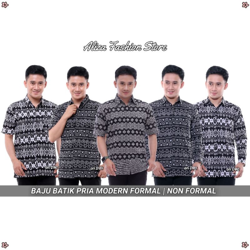 Hem Batik Afs Mf24 - Size S M L Xl Xxl Xxxl Bswart Batik Hrb026 Padi Kenongo Atasan Batik Pria Murah