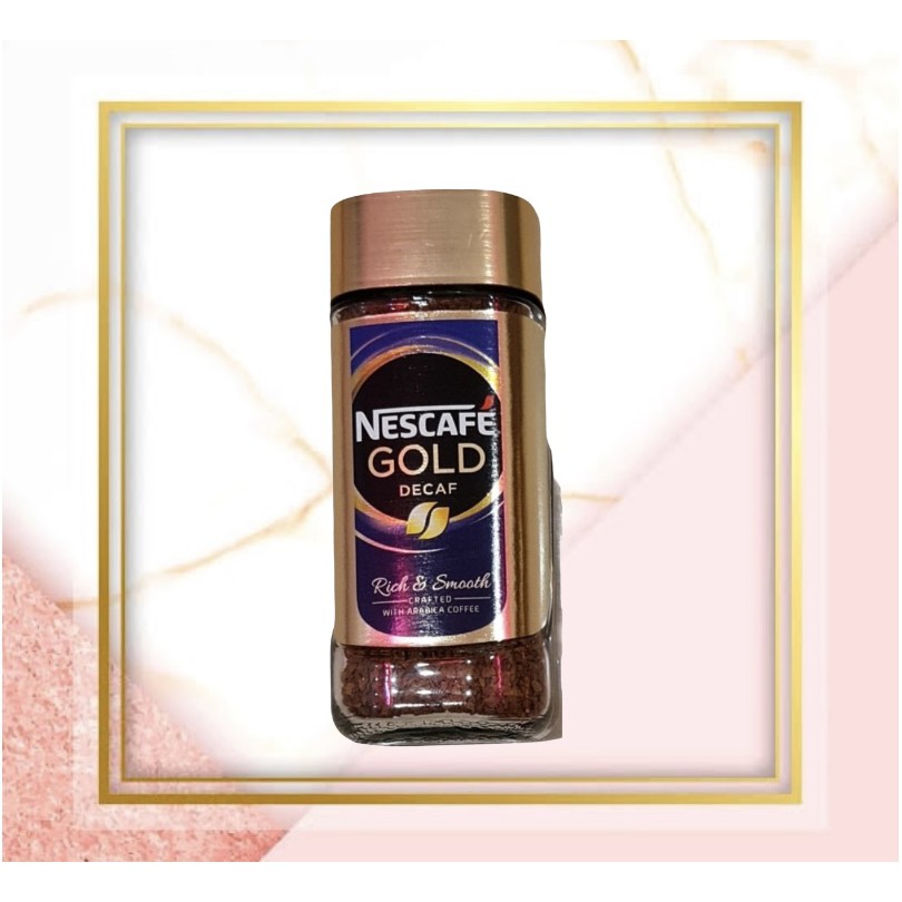 

Kopi Nescafe Gold Decaf Rich & Smooth With Arabica Coffee 100 Gram