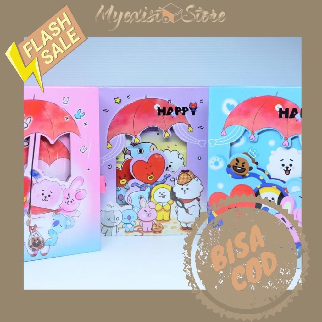 

BUKU DIARY KUNCI GEMBOK FANCY BOX DENGAN KARAKTER BT21 JURNAL TULIS ANAK IVN03