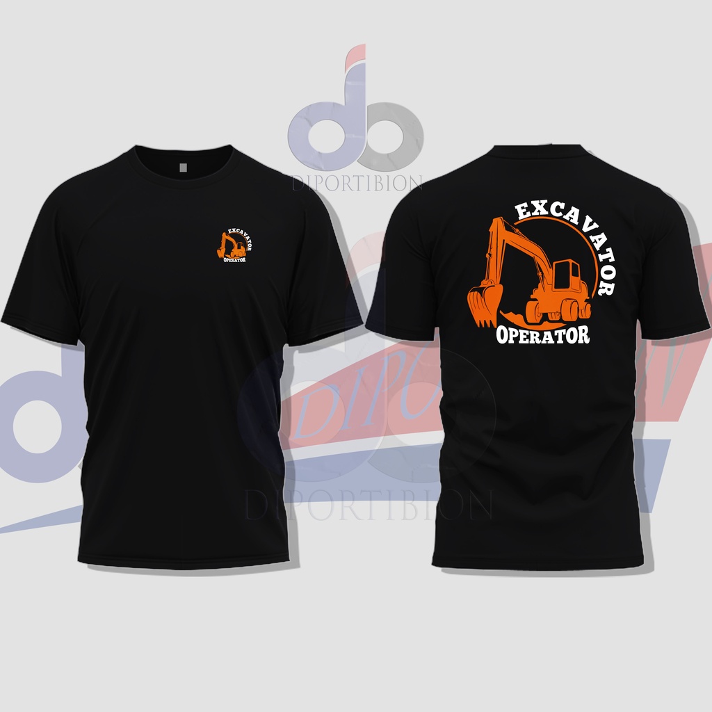 KAOS DISTRO LENGAN PENDEK OPERATOR EXCAVATOR / OPERATOR EXCAVATOR KAOS LENGAN PENDEK