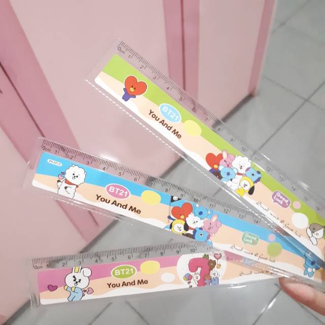 

PENGGARIS BT21 BTS 20 CM mistar 20cm army