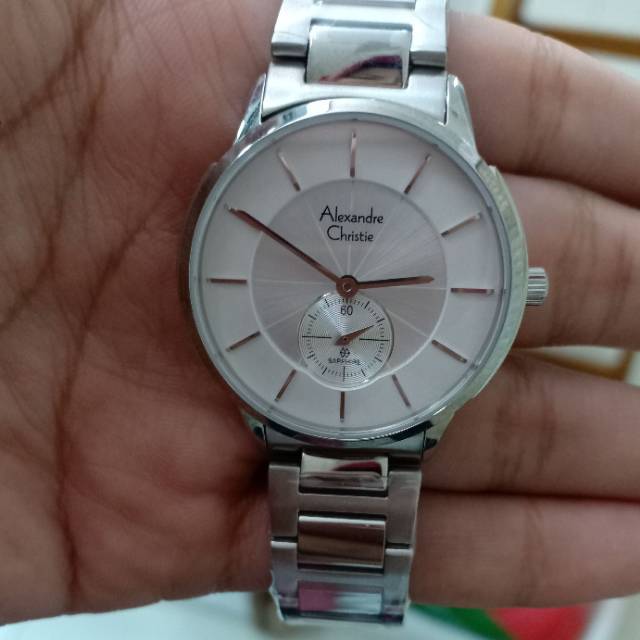 ALEXANDRE CHRISTIE AC8564 AC 8564 SILVER SAPPHIRE JAM TANGAN WANITA ORIGINAL