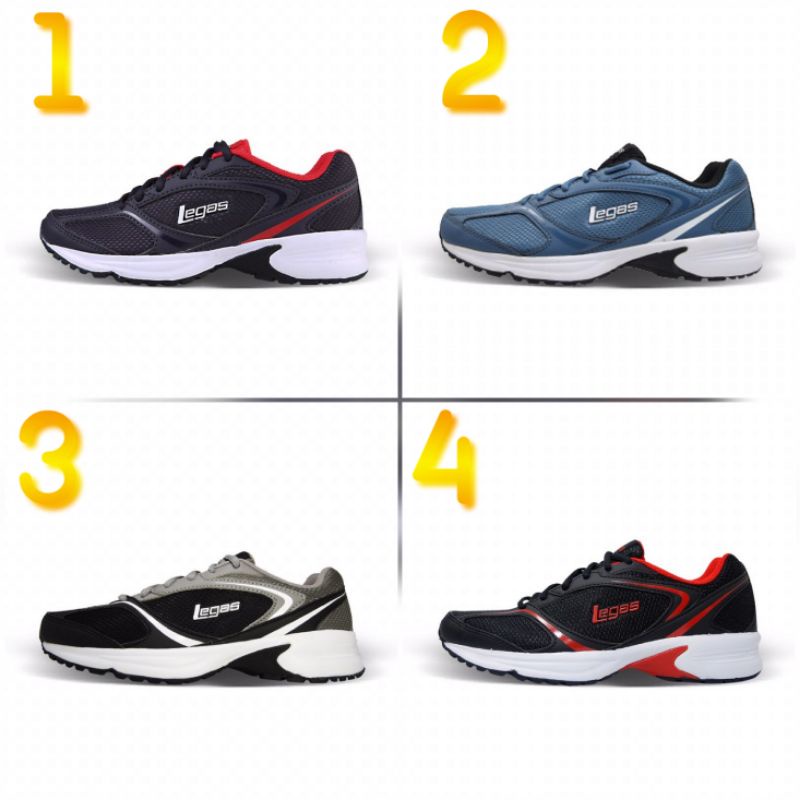 Sepatu League Legas Pria Lari Neptune La M Running Shoes Cowo Original