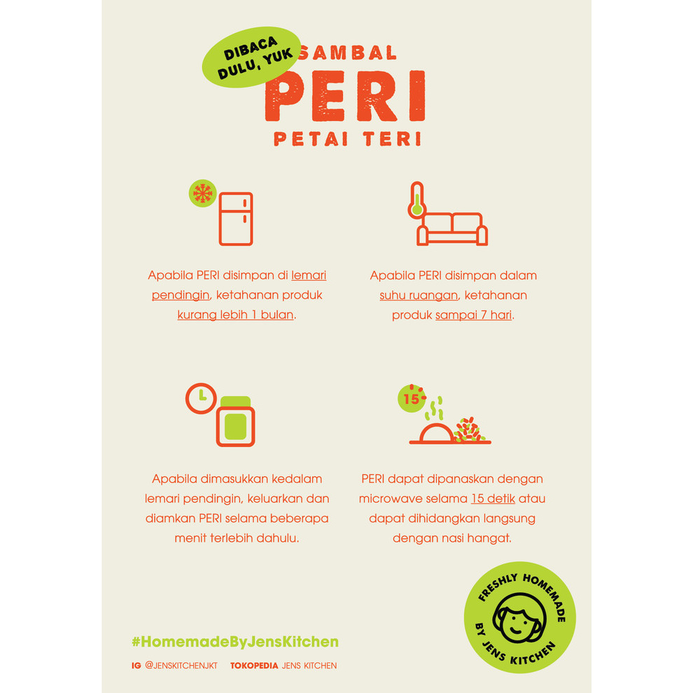 

Ready- Sambal Peri (Petai Teri) Medan 75G - No Pete