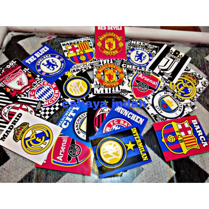 STIKER CLUB SEPAKBOLA BOLA/ STIKER helm, motor, laptop dll
