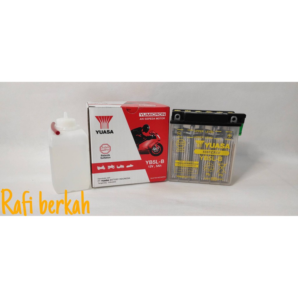Jual Aki Motor Yamaha Mio Smile,Sporty YUASA YB5L-BS / GM5Z-3B | Shopee