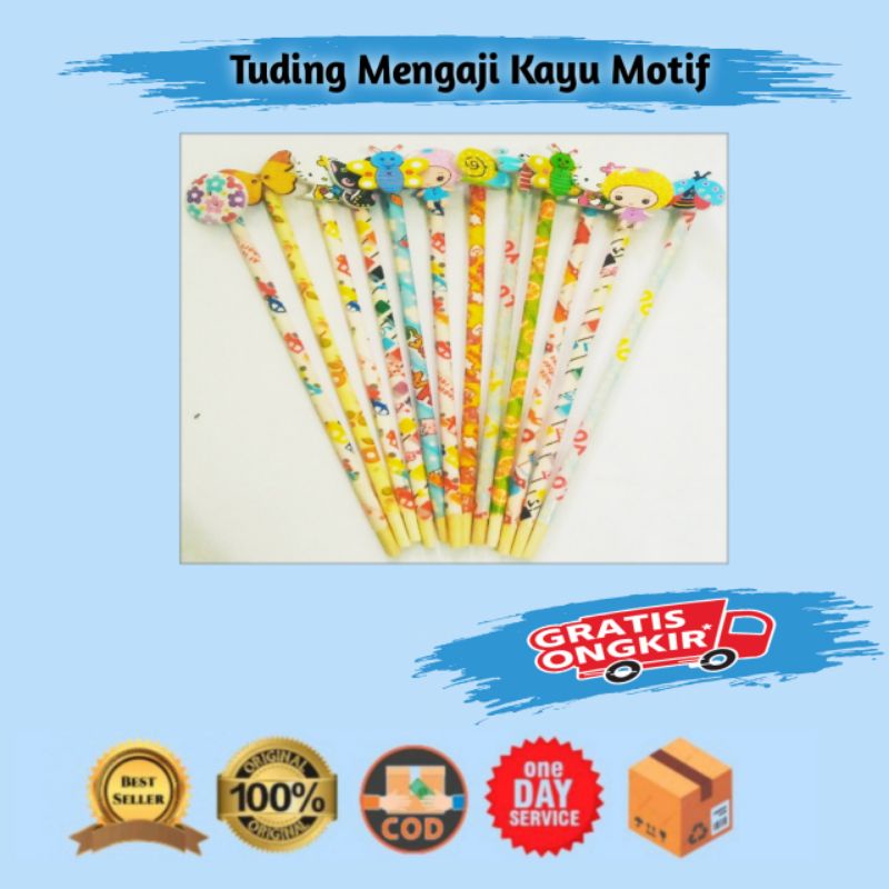 

TUDING DUDING NGAJI MENGAJI MOTIF KAYU KARAKTER COLOURFULL