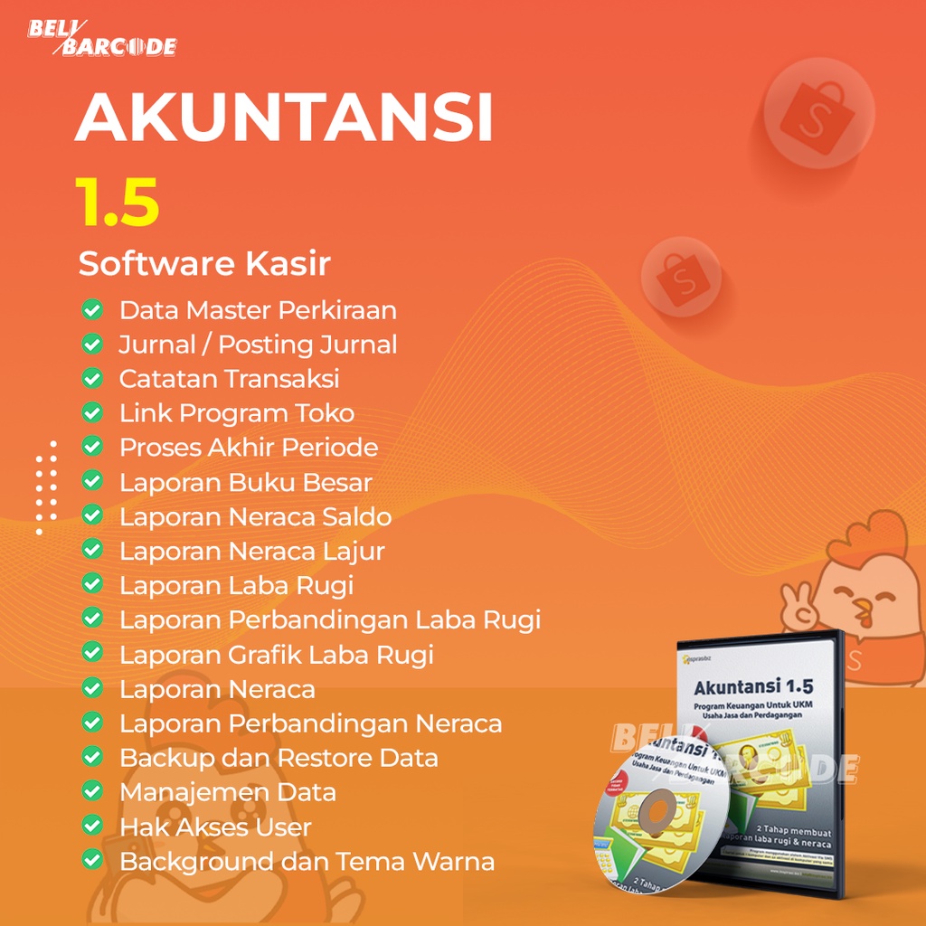 Akuntansi 1.5 Software Aplikasi Hitung Keuangan Perusahaan Jasa dan Perdagangan