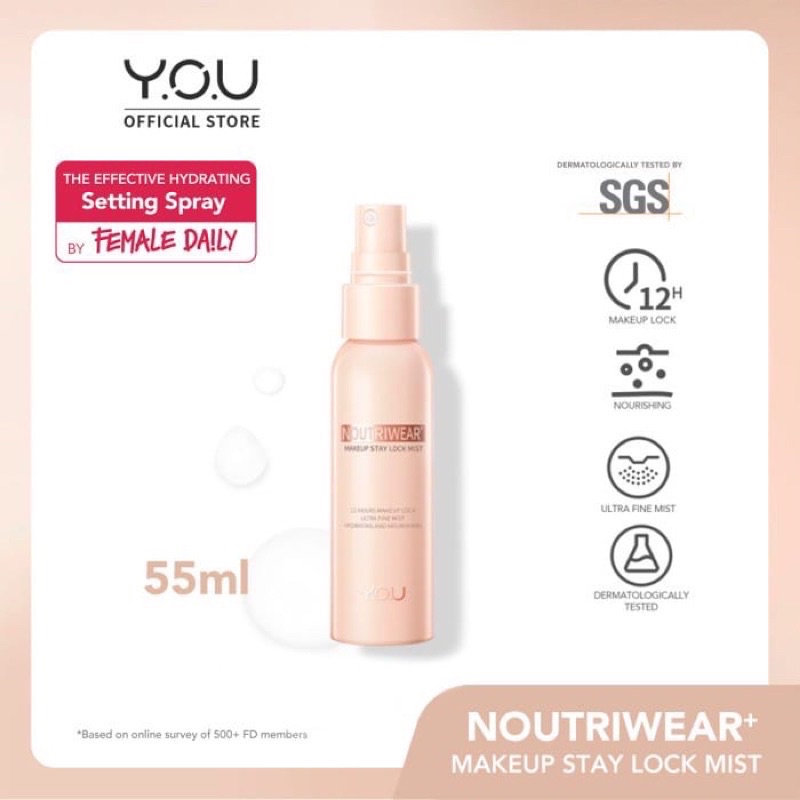 Y.O.U NoutriWear+ Makeup Stay Lock Mist / YOU SETTING SPRAY