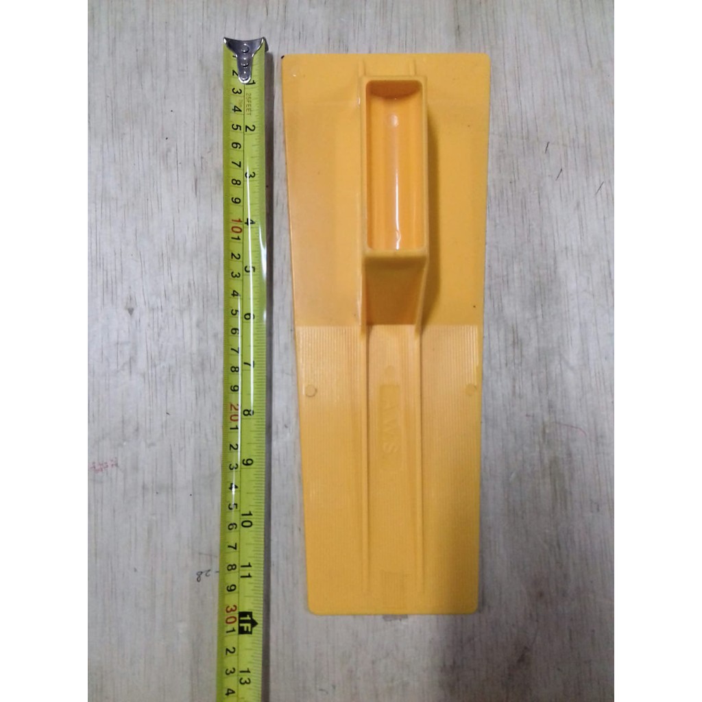 Raskam PVC/Sendok Semen Plastik/Roskam PVC/Trowel Plaster Plester TEBAL-KUNING