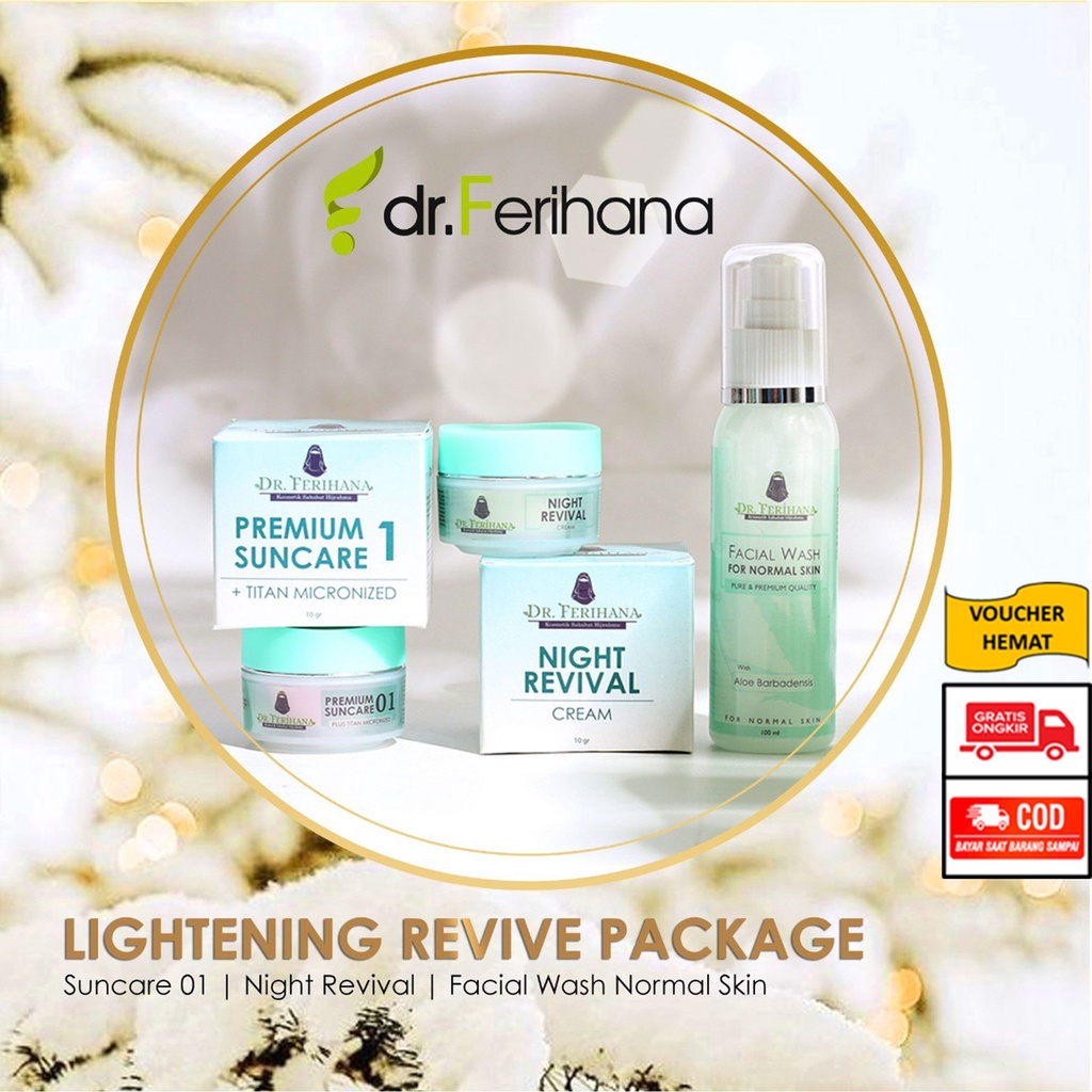 PAKET LIGHTENING REVIVE/DR.FERIHANA/FERIHANA SKINCARE