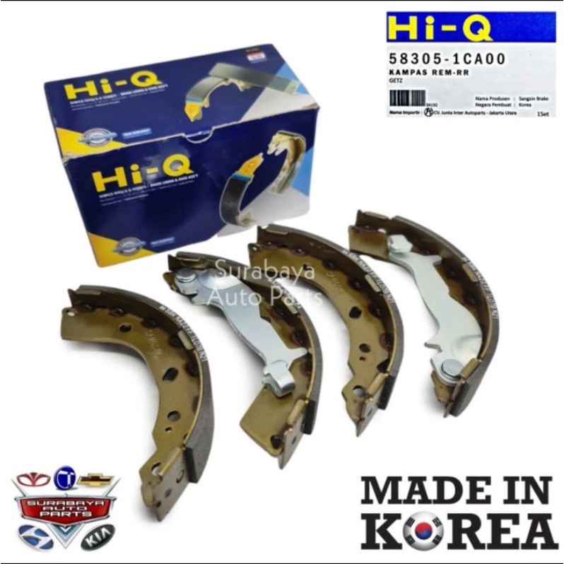kampas Rem Belakang Hyundai Getz