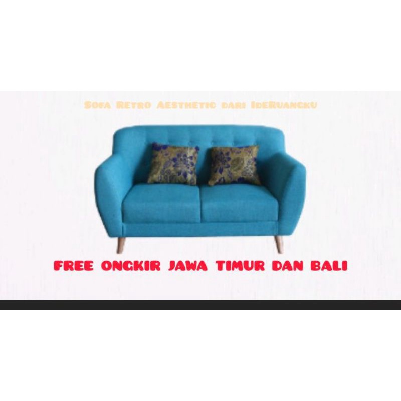 Sofa Retro Aesthetic Free Ongkir Jawa dan Bali Sofa Minimalis Elegan Premium