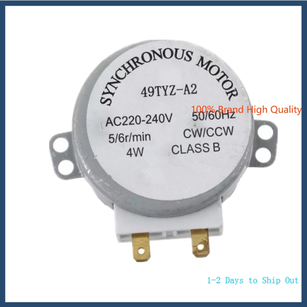 Rotary Synchronous 49tyz-a2 49tyz Cw/Ccw 4w 5/6 Rpm Ac 220-240v Untuk Alat Elektronik