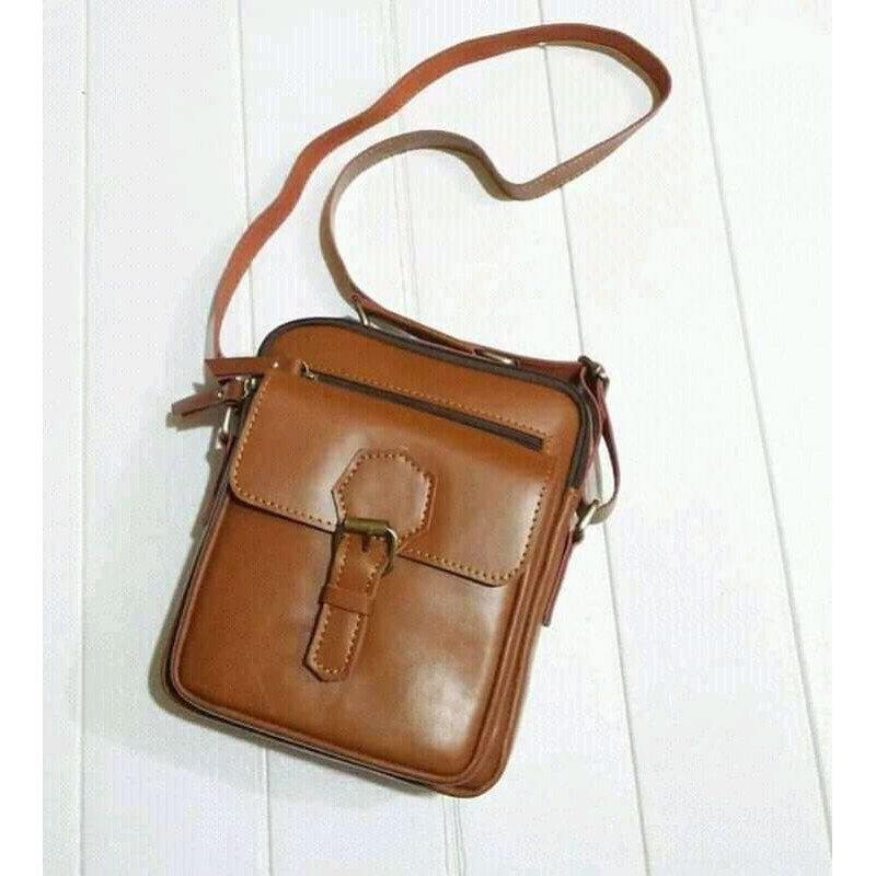 TAS KULIT SELENDANG PRIA ASLI GARUT