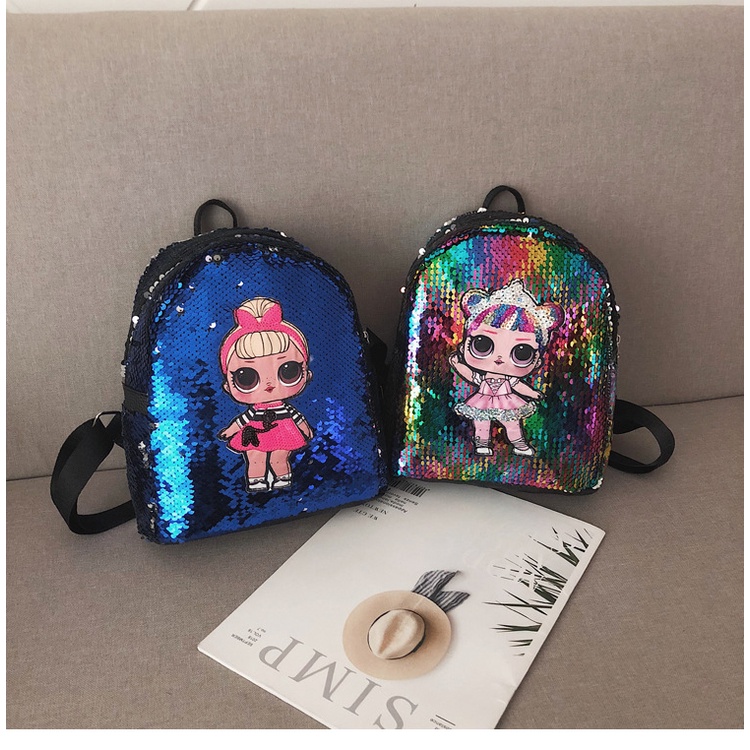 AND / COD / Tas Ransel Wanita Motif Karakter Tas Glitter Backpack Sequin Tas Punggung Anak Perempuan Sekolah Fashion Korean Style T159