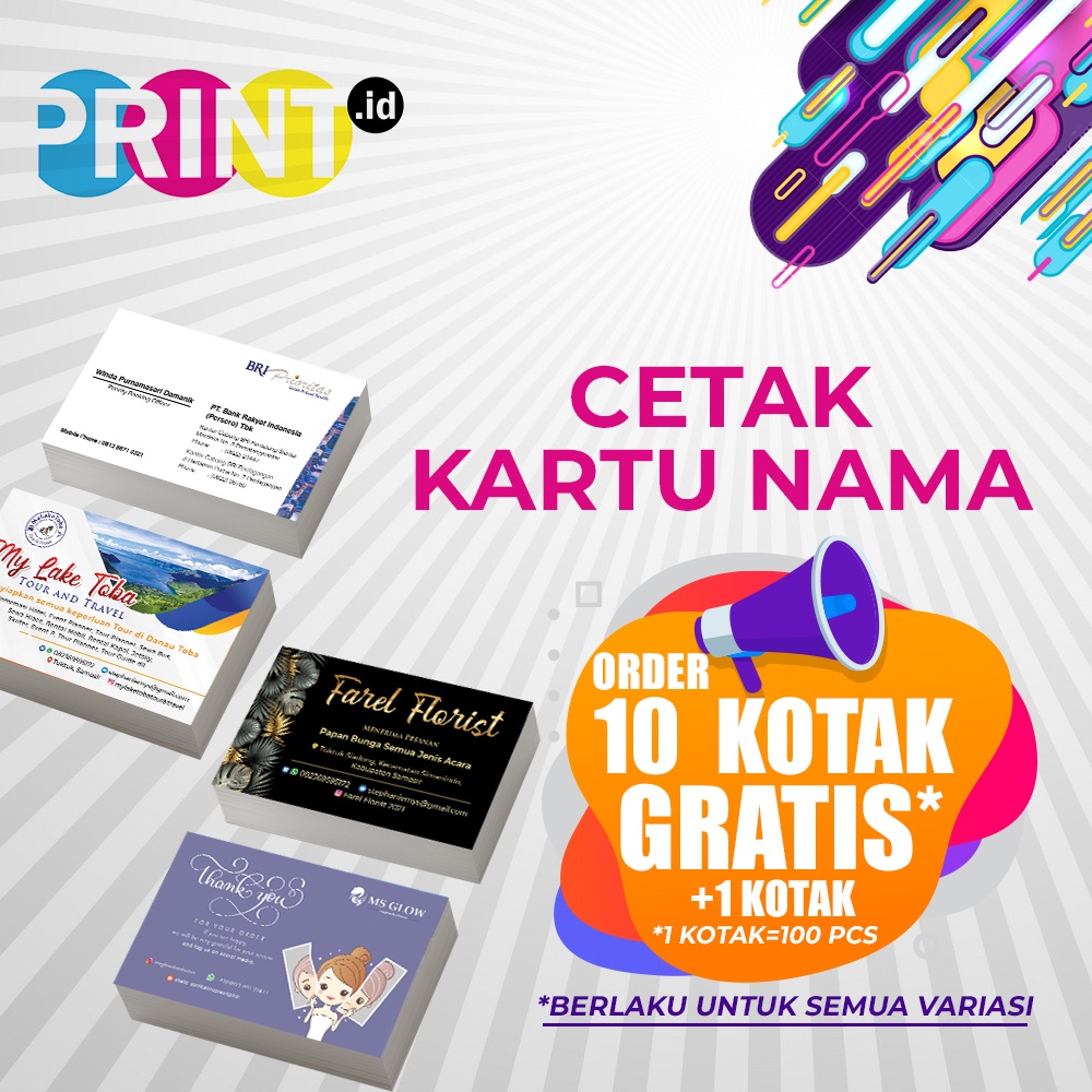 Jual Cetak Kartu Nama Art Paper 260gsm + Kotak | Shopee Indonesia