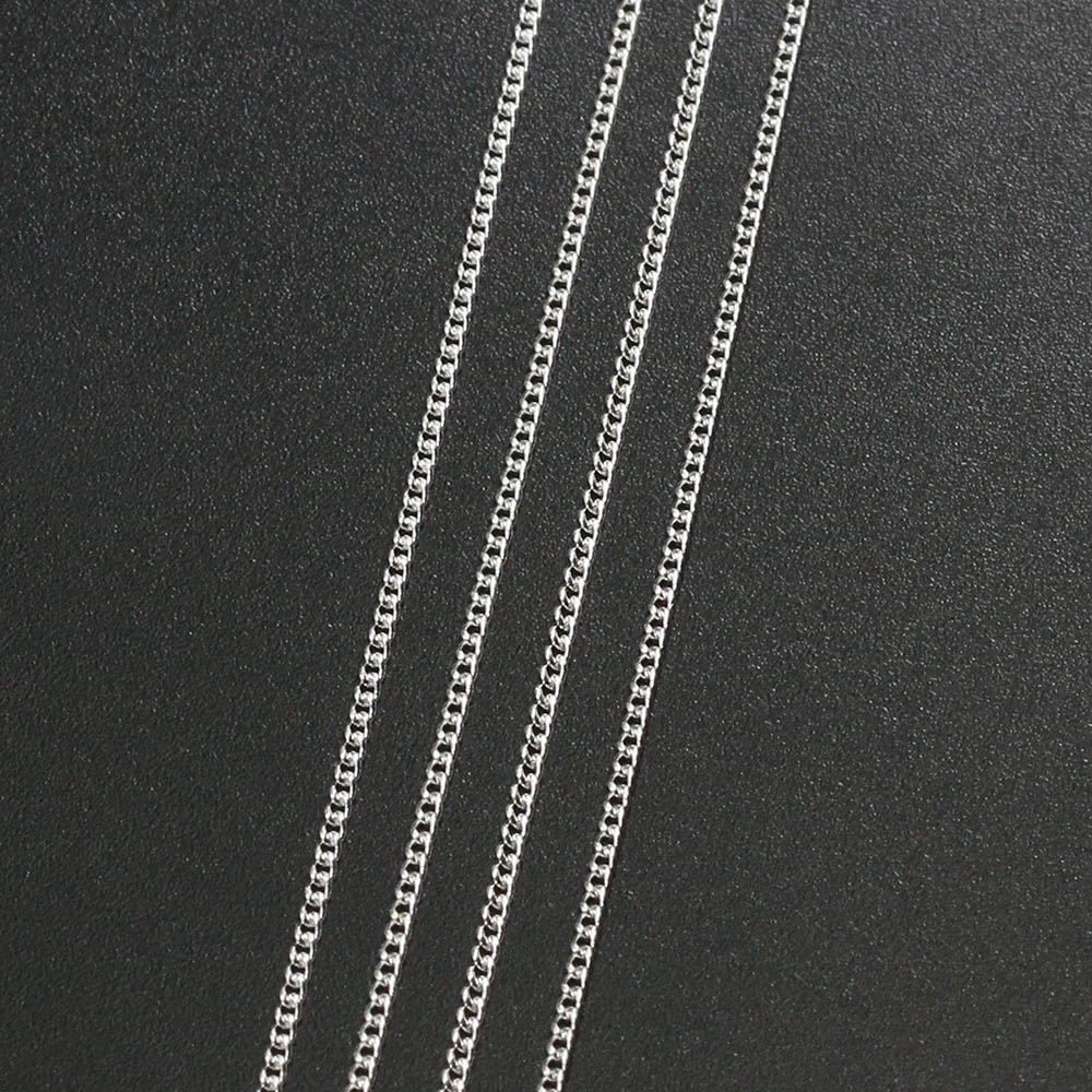 5m/lot Silver/Gold/Bronze/Rhodium  Plated Necklace Chains Brass Bulk For DIY Jewelry Findings Making Materials Handmade