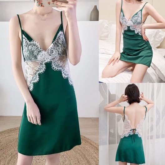 Sexy Lingerie Murah Baju Tidur Wanita Seksi TA0929 Hijau