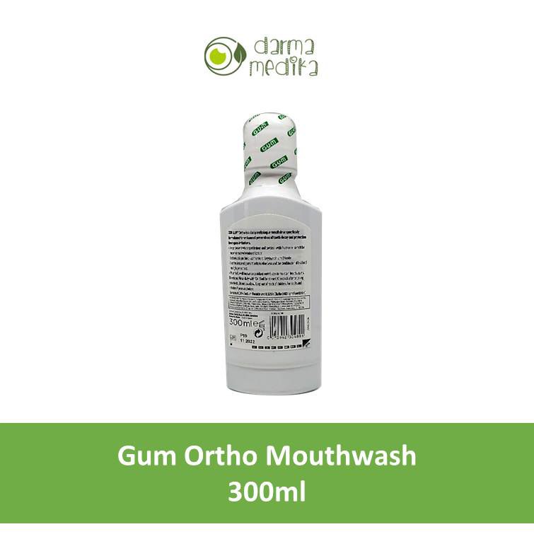 GUM Mouthrinse Ortho Mouthwash 300ml 300 ml mouth rinse wash