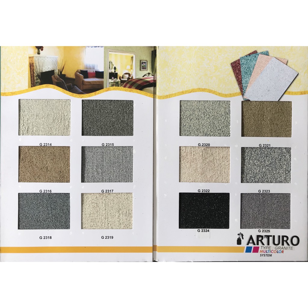 Cat Tembok Tekstur Arturo type Granit (G) ukuran pail 20 kg