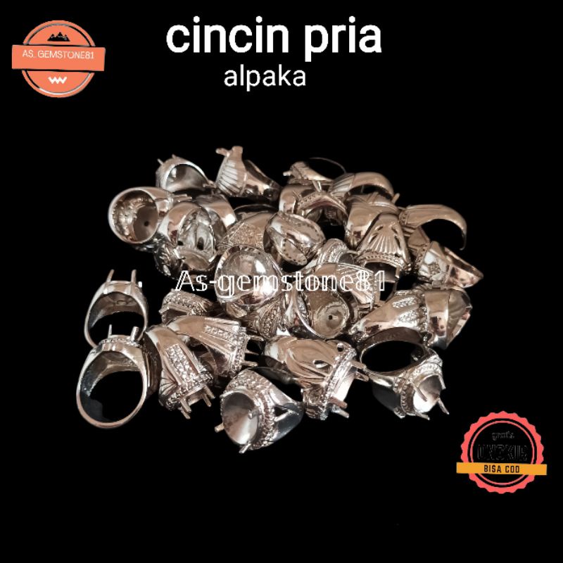 Emban Ring Cincin [alpaka] cakar silver.