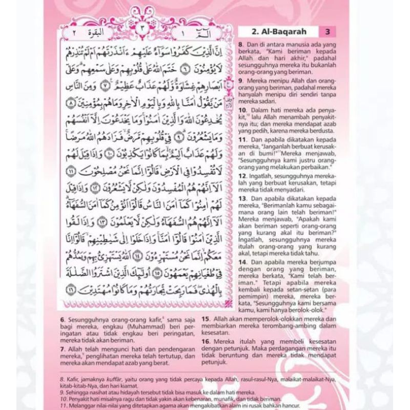 AL-QURAN RAINBOW YASMINA TERJEMAH RESLETING WARNA UKURAN A6 SYAMIL