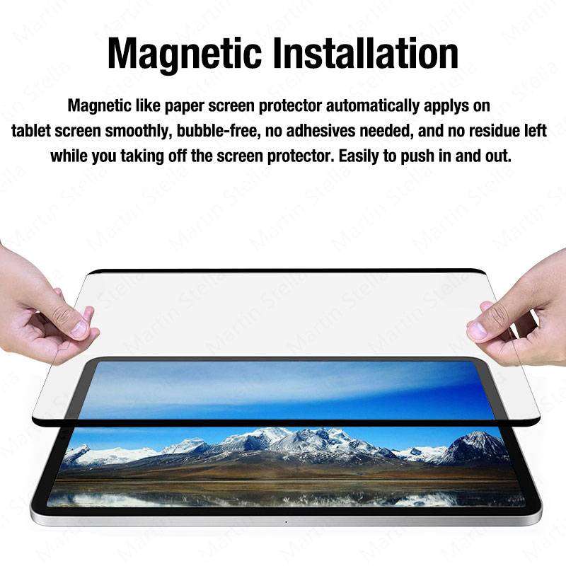 Pelindung Layar Magnetik Untuk Ipad 12 9 2021 Pro 11 Air 4 10.9 10.2 7th 8th Air 3 10.5