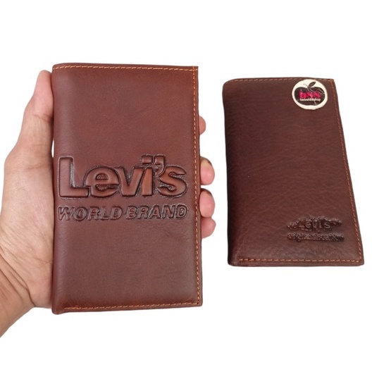 Dompet Pria Lipat 3/4 Kulit Asli Men Wallet