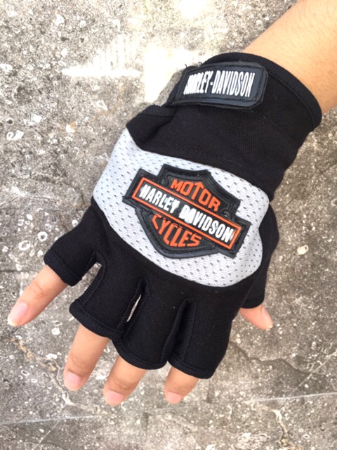 SARUNG TANGAN MOTOR / GLOVE PENDEK BIKER / Sarung Tangan Motor Setengah Jari