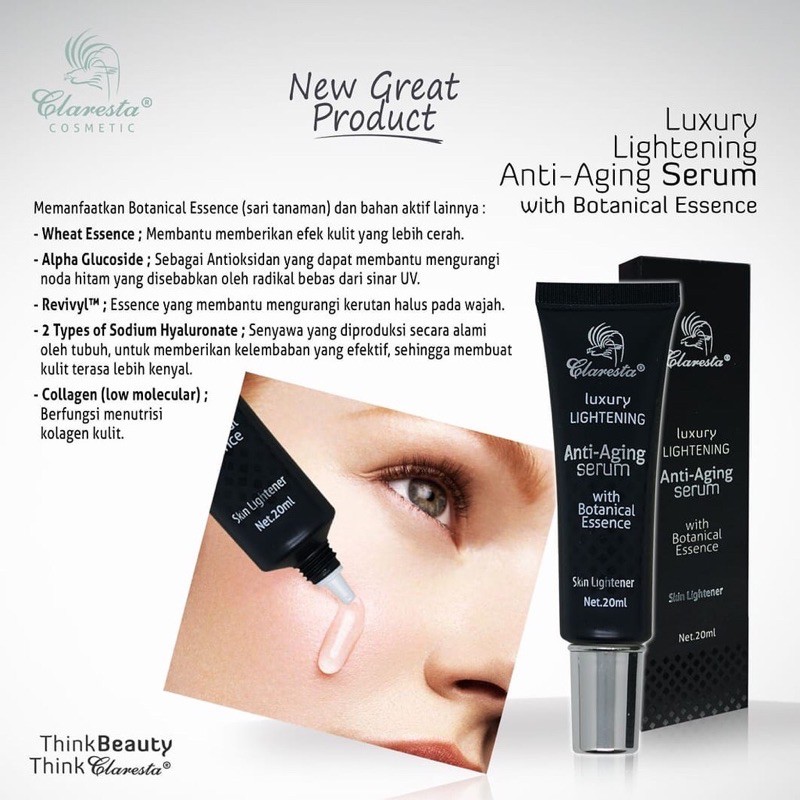 Claresta Luxury Lightening Anti Aging Serum