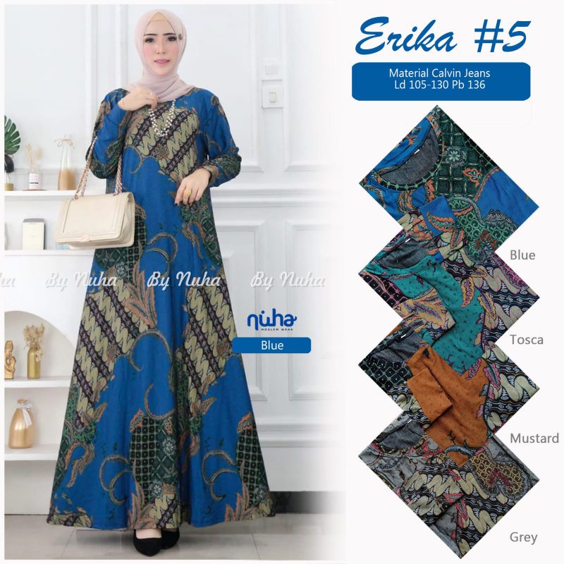 GAMIS BATIK JEANS ERIKA #5 BY NUHA