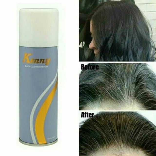 Kenny hair spray warna hitam 180ml