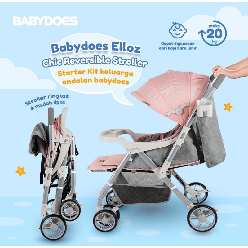 Makassar - Stroller BabyDoes CH SN 324 Elloz / Kereta Dorong Bayi Baby Does Reversible